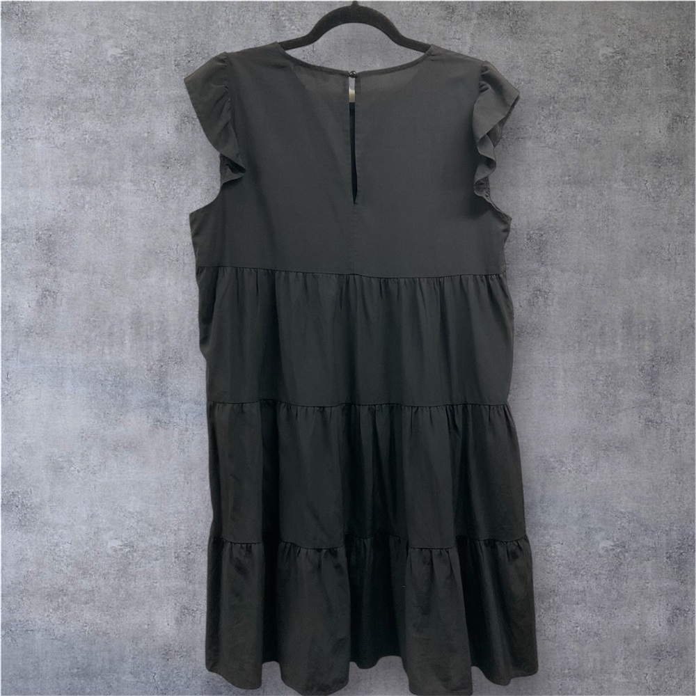 Kirundo Ruffle Sleeve Rayon Blend Babydoll Dress - Picture 4 of 8